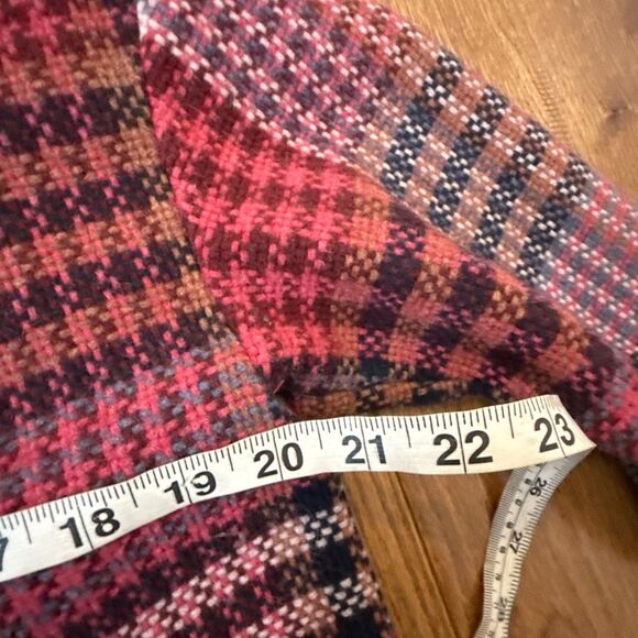 Rachel Zoe pink plaid shacket blazer jacket size xs - Picture 6 of 9